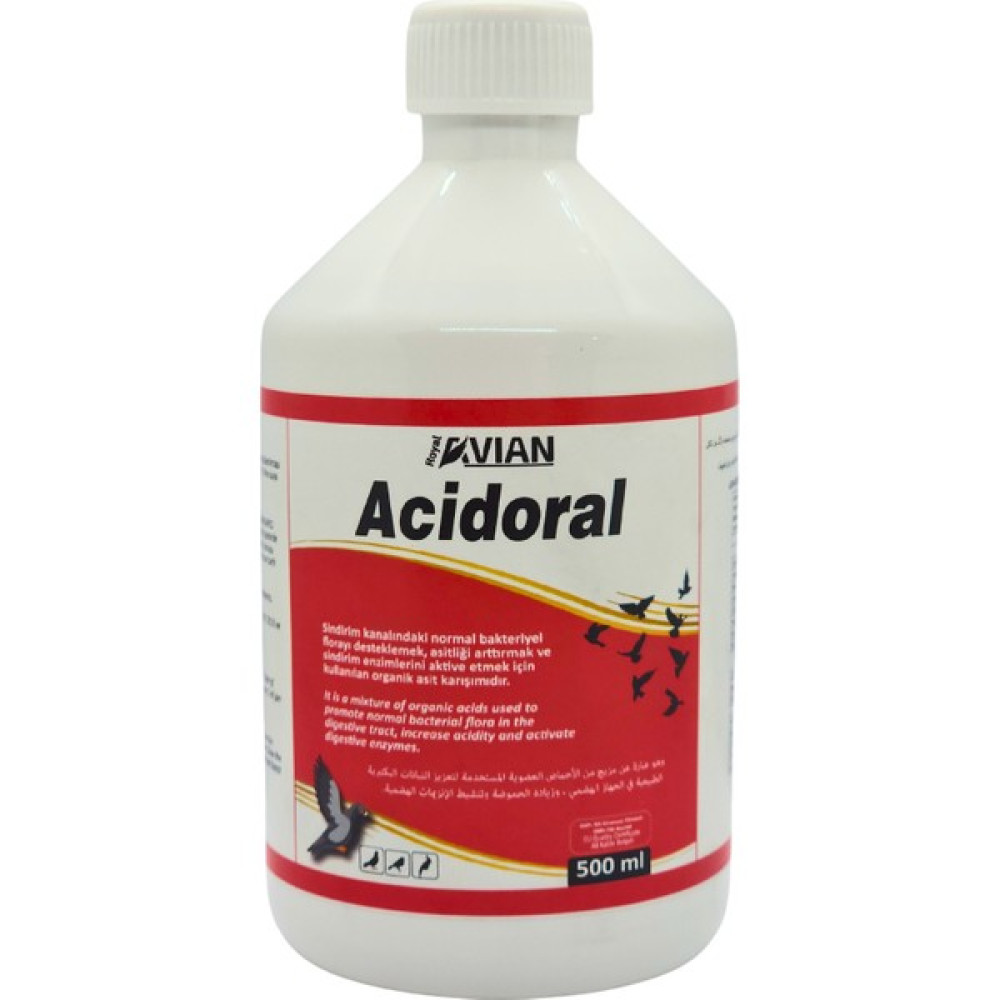 Royal Ilaç Acidoral 500 Ml. Kanatlılarda ve Kuşlarda Ishal Destekleyici Evcil Hayvan Ürünleri Fiyatı