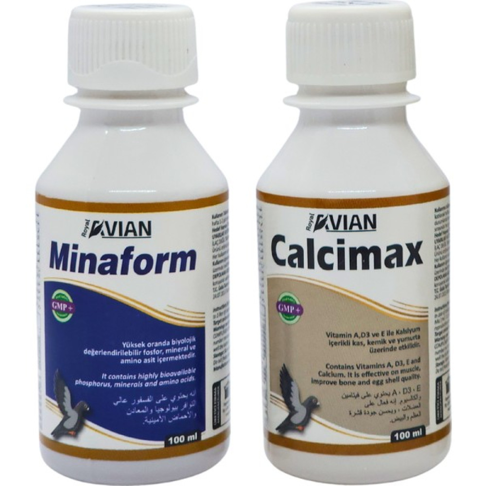 Royal Ilaç Calcimax-Minaform 100 Ml. Kafes Kuşlarında Kabuk ve Fosfor Desteği Evcil Hayvan Ürünleri Fiyatı