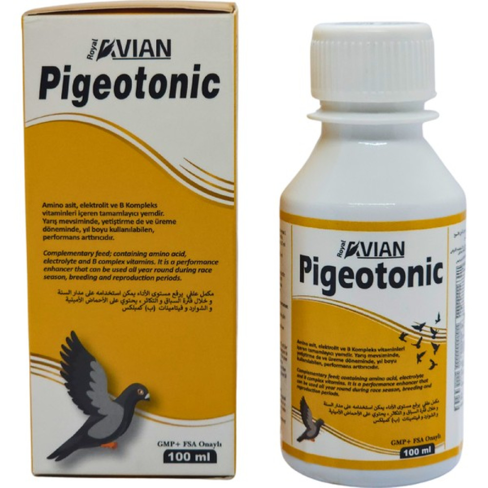Royal Ilaç Pigeotonic 100 Ml. Aminoasit ve B Vitamini Destekleyici Yem Evcil Hayvan Ürünleri Fiyatı