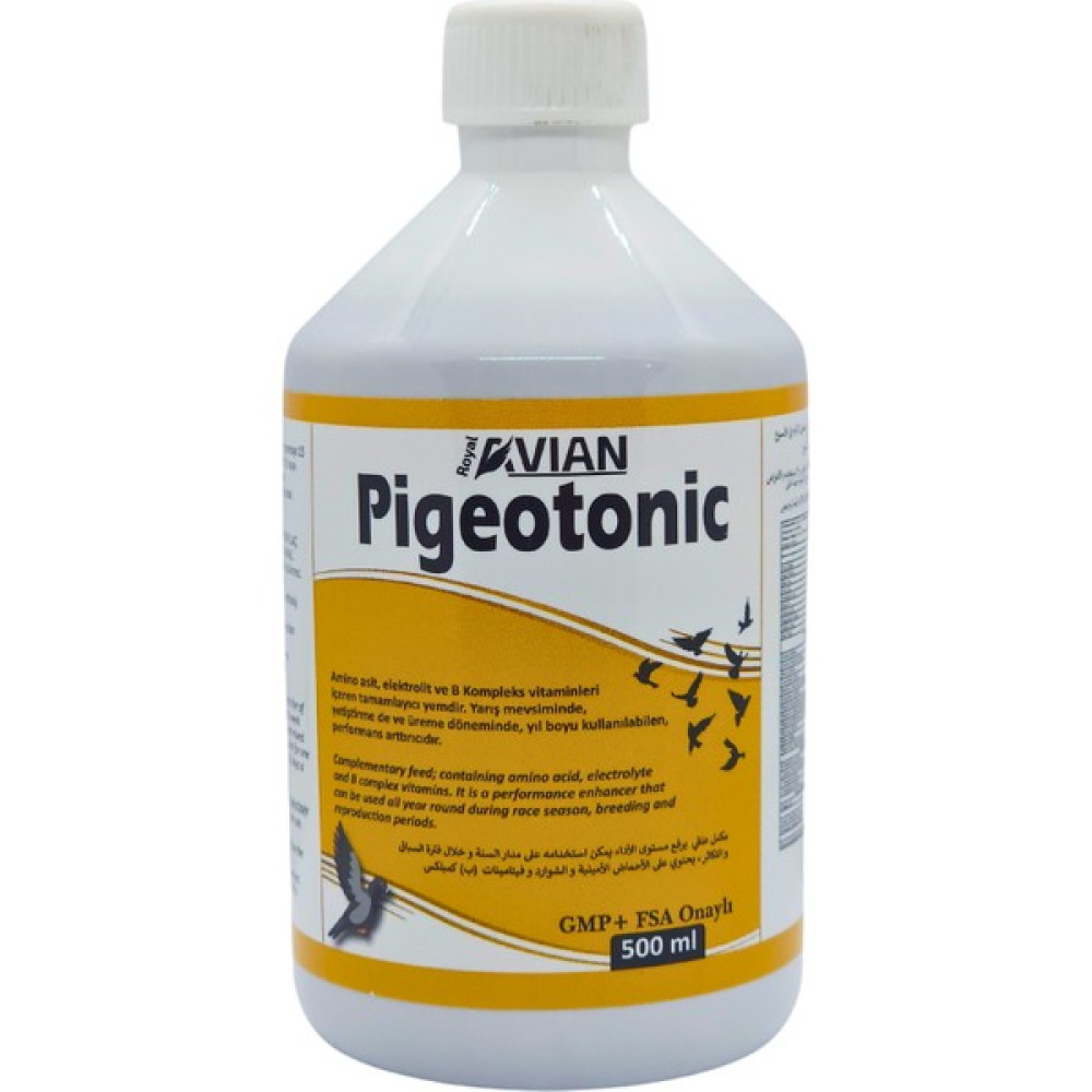 Royal Ilaç Pigeotonic 500 Ml. Aminoasit ve B Vitamini Destekleyici Yem Evcil Hayvan Ürünleri Fiyatı