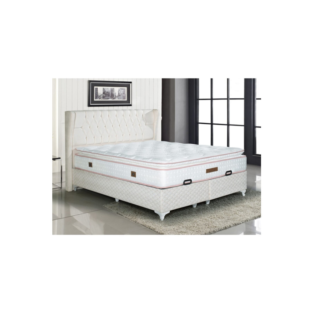 Royal Lüks Bedding Tavşan Tüyü Kumaş Full Ortopedik Pedli Yaylı Yatak 90 x 190 Beden Yatak Fiyatı
