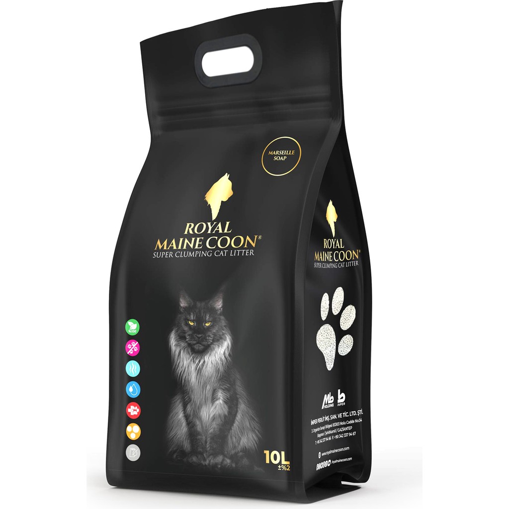 Royal Maine Coon 10 Litre Süper Emiş Gücüne Sahip Topaklaşan Kedi Kumu Marsilya Sabunu Kokulu Diğer Fiyatı