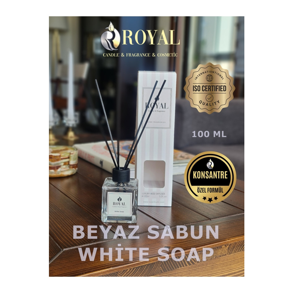 ROYAL MUM Beyaz Sabun - White Soap - 100 ml Çubuklu Oda Ve Ortam Kokusu Oda Kokusu Fiyatı