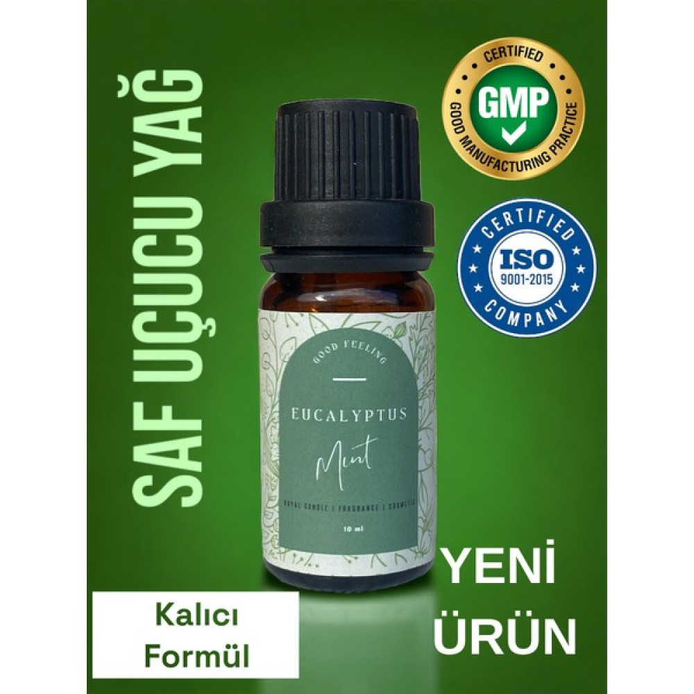 Royal Mum Okaliptus - Uçuçu Yağ , Kokulu Yağ , Buhurdanlık Yağı , Difüzör Esansı 10 ml - 1 Adet Dekoratif Mum Fiyatı