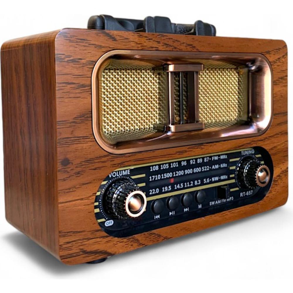Royal Trend Nostalji Eskitme Görünüm Radyo Bluetooth Özellikli Nostaljik Radyo - Kahverengi Alarmlı Saatler & Radyolar Fiyatı
