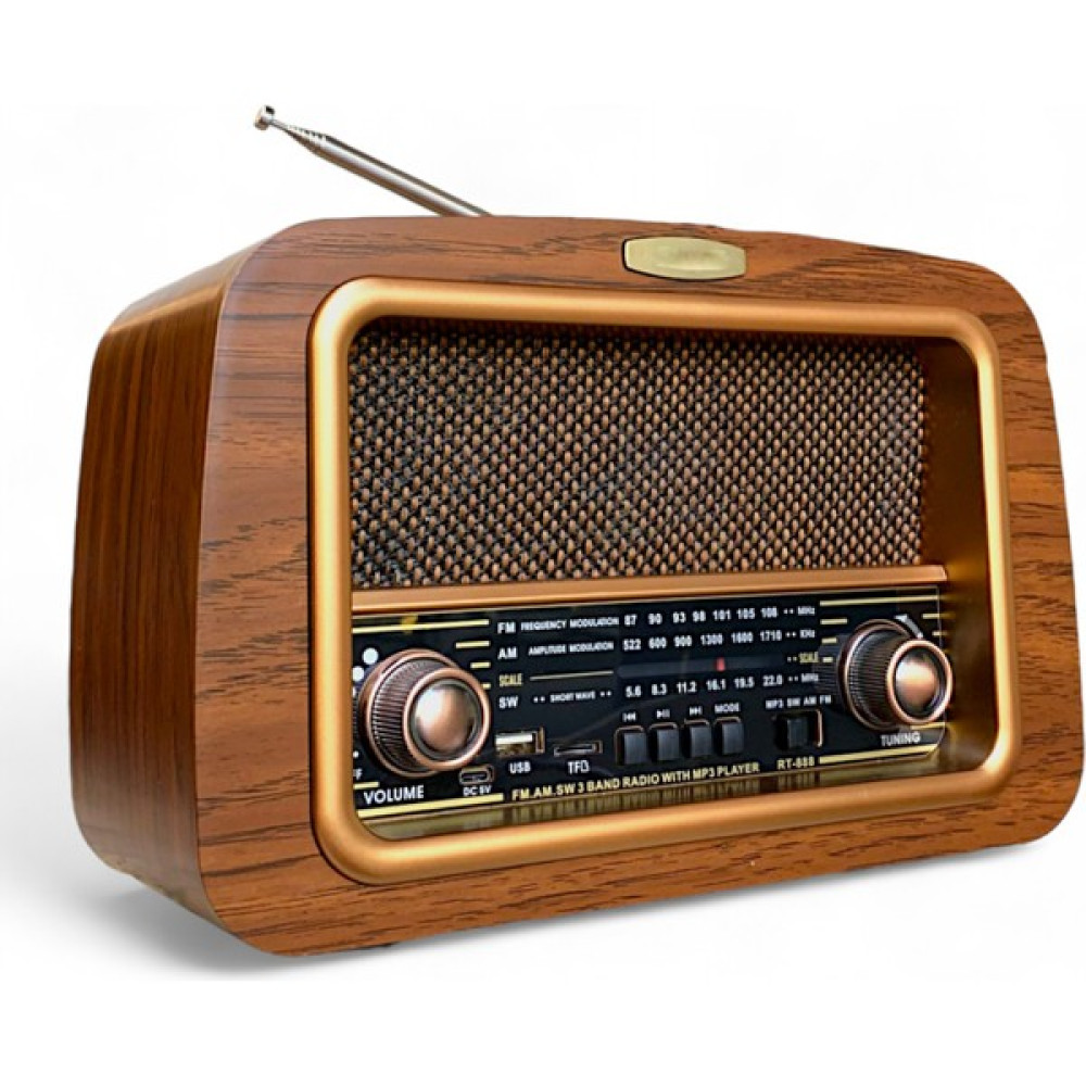 Royal Trend Nostaljik Ahşap Radyo Klasik Eskitme (Bluetooth,usb, Destekli) - Kahverengi Alarmlı Saatler & Radyolar Fiyatı