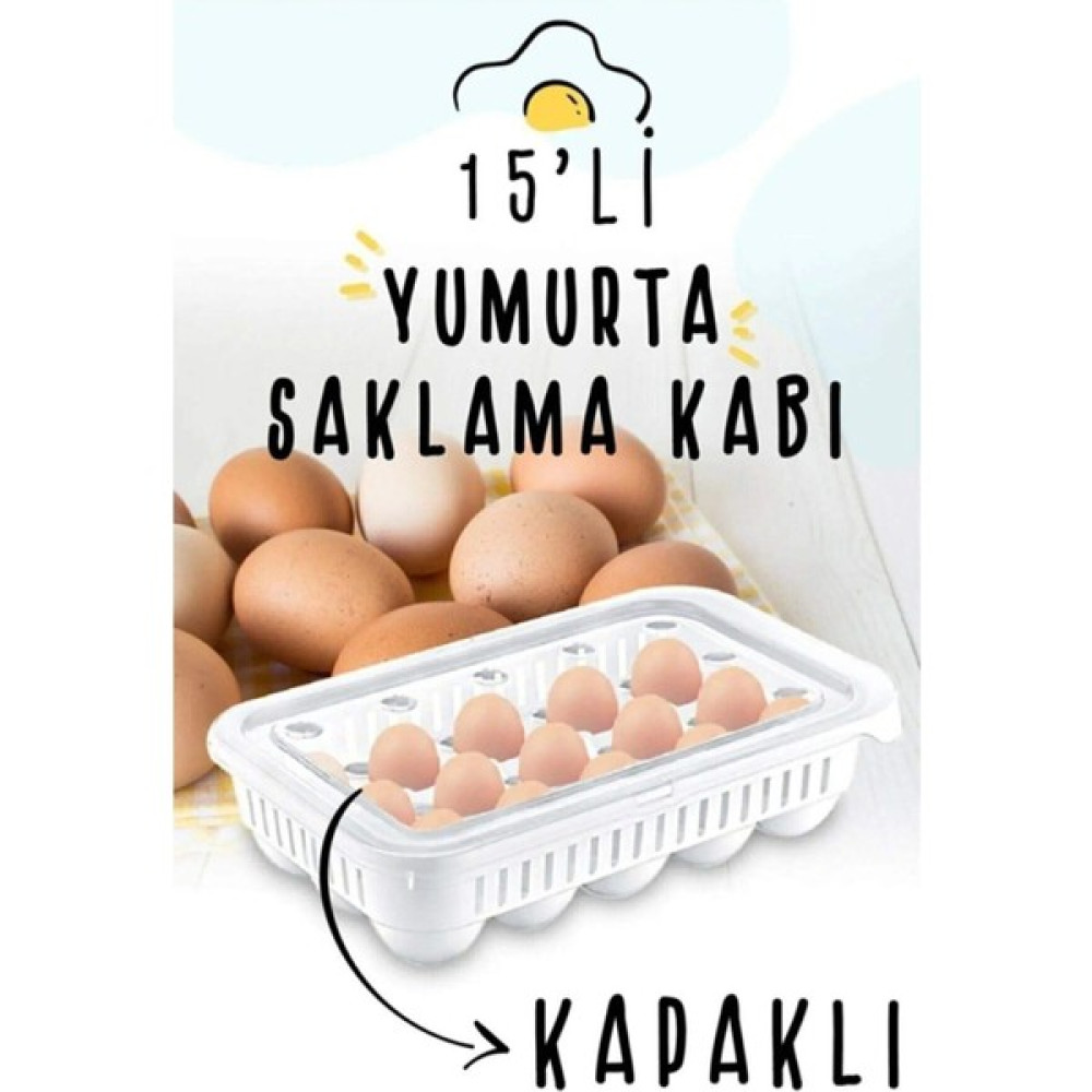 Royaleks 15 Li Şeffaf Yumurta Saklama Kabı Yumurtalık Buzdolabına Uygun 15 Li Yumurta Saklama Saklama Kapları Fiyatı