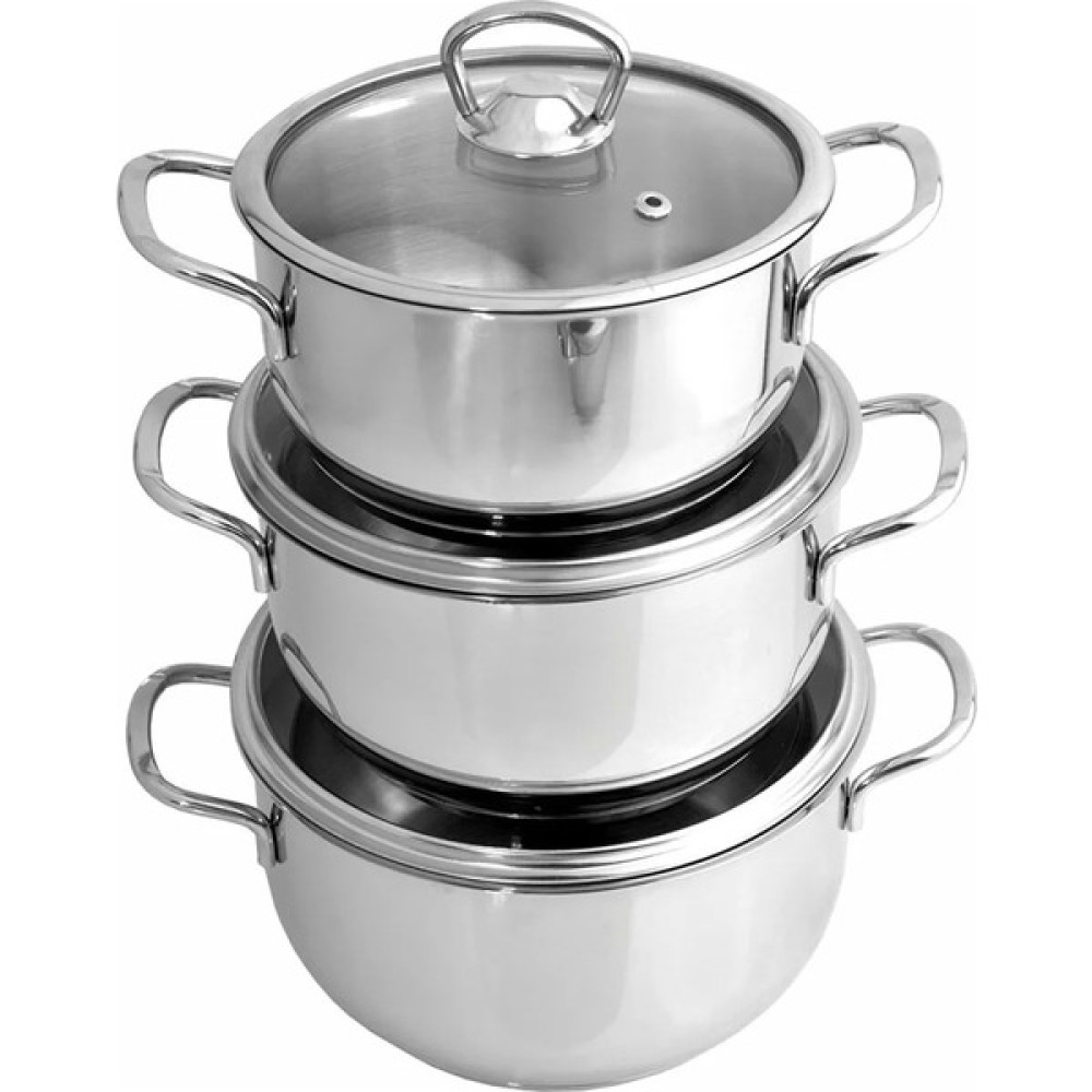 Royaleks 3lü Mini Tencere Set Sütlük Sosluk Yumurta Haşlama Isıstma Tenceresi 304 Paslanmaz Çelik 14-16-18CM Mutfak Gereçleri Fiyatı
