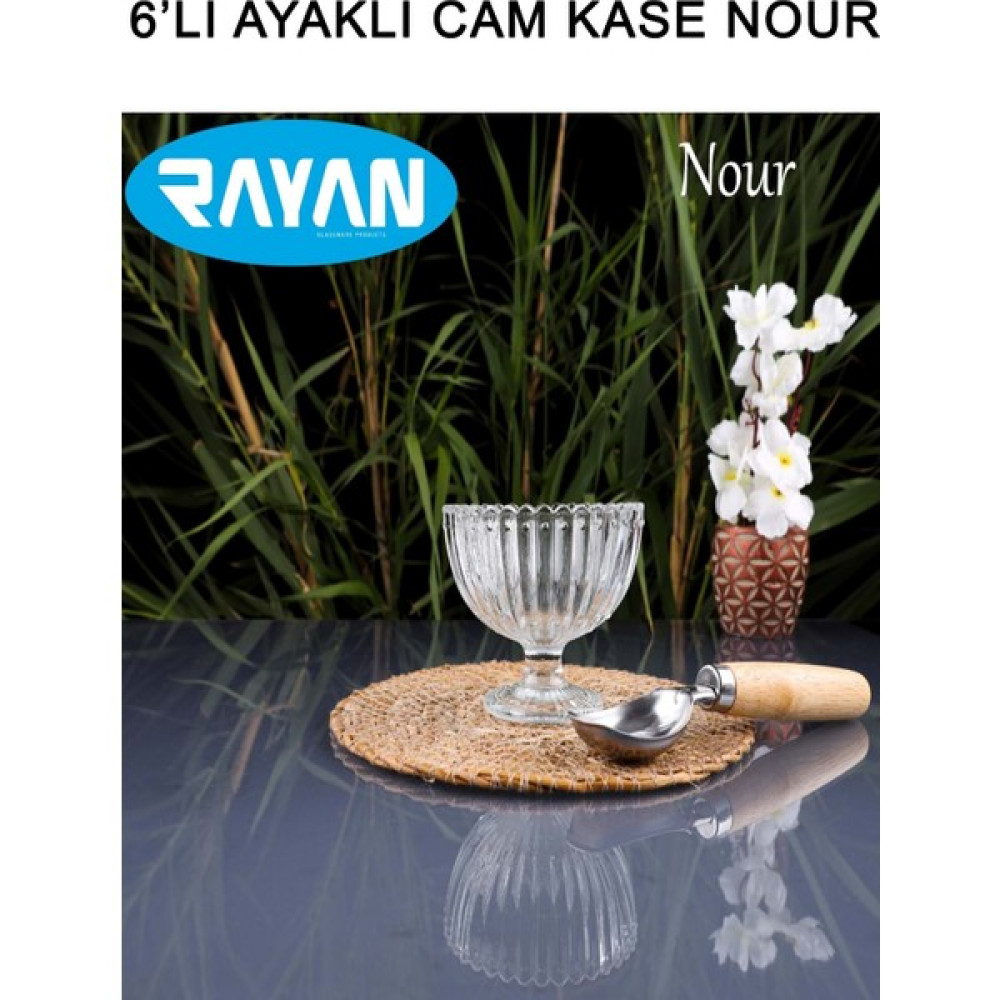 Royaleks Rayan Nour 6'lı Ayaklı Cam Kase Dondurma Kasesi Kase Fiyatı