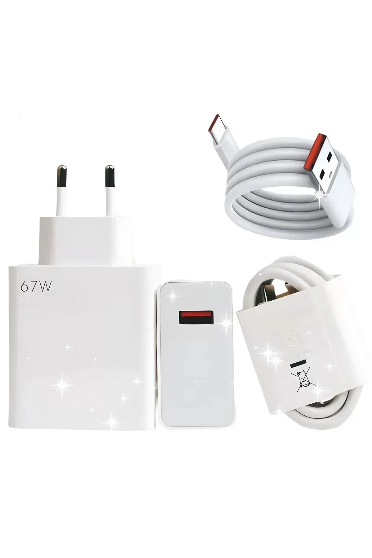 Royaleks Type-C 67w (Watt) Ultra Hızlı Şarj Aleti Adaptör Kablo Set" Cep Telefonu Şarj Cihazı Fiyatı