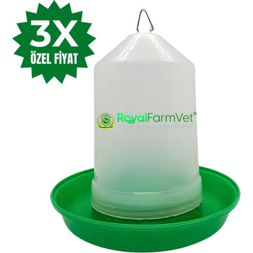 RoyalFarmVet Tavuk ve Civciv Suluğu 0,75 Litre Yeşil (3 Adet) Evcil Hayvan Ürünleri Fiyatı