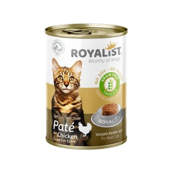Royalıst Kedi Tavuklu Pate Konserve 12X400 gr Diğer Fiyatı