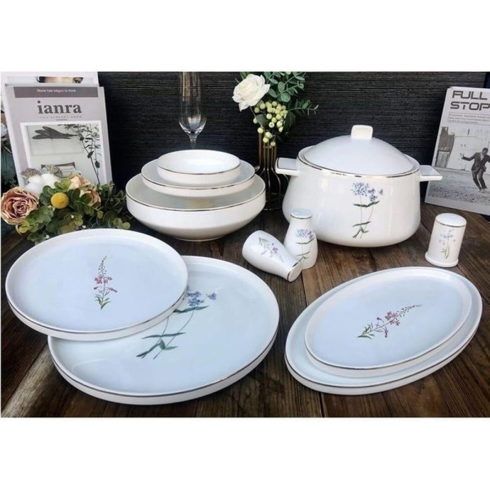 Royking Flora 60 Parça Bone Chına Yemek Takımı Yemek Takımı Fiyatı