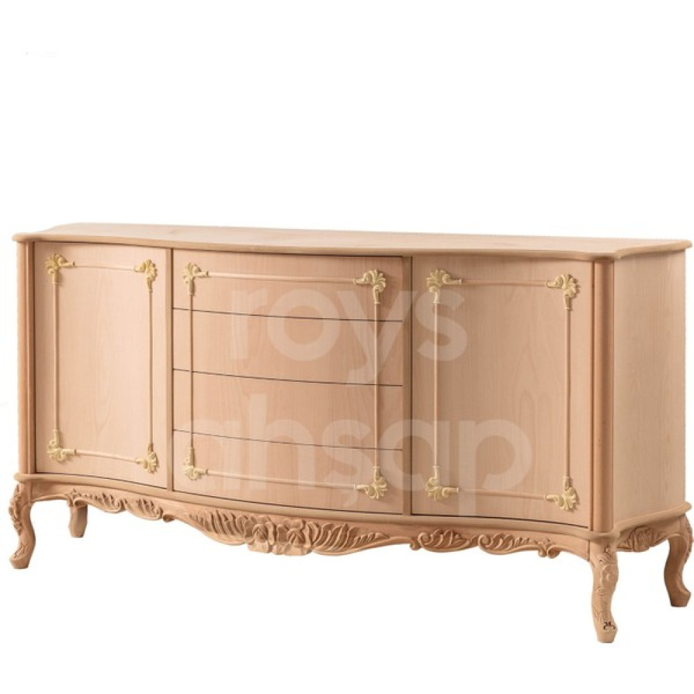 Roys Ahşap 4131 Masif Ham 190 Cm Gold Oymalı Konsol Konsol Mobilya Fiyatı