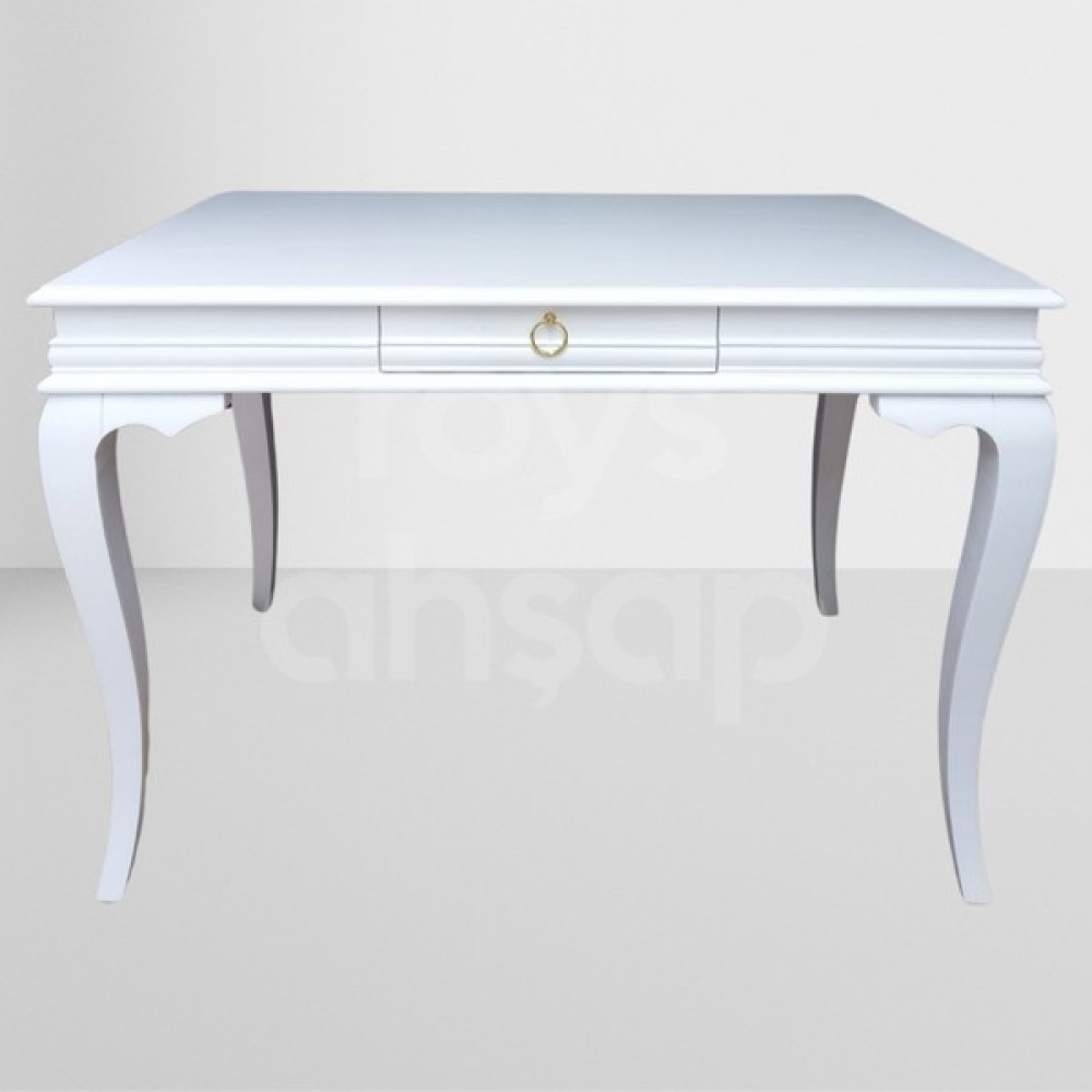 Roys Ahşap 5231 Beyaz 110 Cm Çekmeceli Rustik Ofis Çalışma Masası - 110 x 70 x 78 cm Çalışma Masası Fiyatı