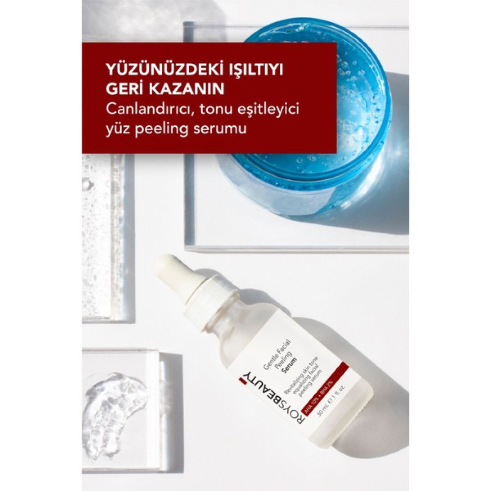 Roys Beauty Aha & Bha Canlandırıcı & Cilt Tonu Eşitleyici Kırmızı Peeling Cilt Serumu Aha 10% + Bha 2% 30 ml Anti-Aging / Yaşlanma Karşıtı Fiyatı