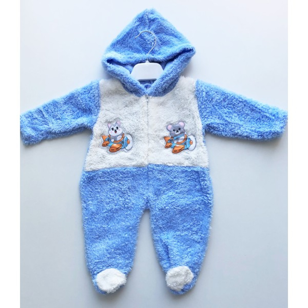 Rozalinda Wellsoft Fermuarlı Kapüşonlu Peluş Tulum Bebek Tulumu Fiyatı
