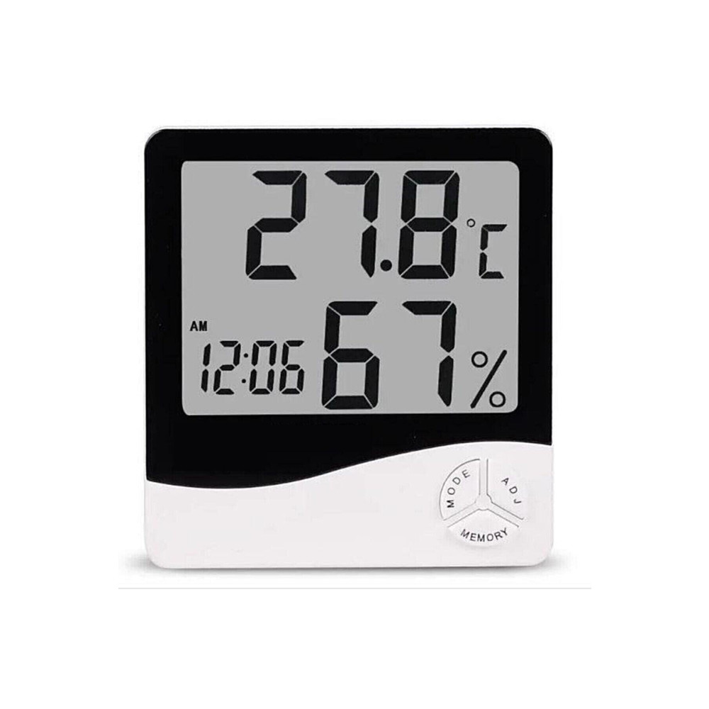ROZIA Dijital Termometre Sıcaklık Ve Nem Ölçer Masa Saati Alarm Termometre & Higrometre Fiyatı