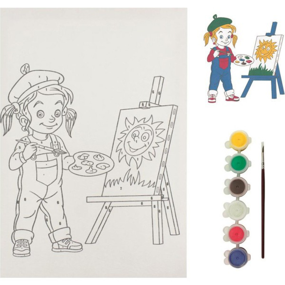 Rozitoys BTS22 Boyama Tuval Sayılı Set 25x35 Tuval Fiyatı