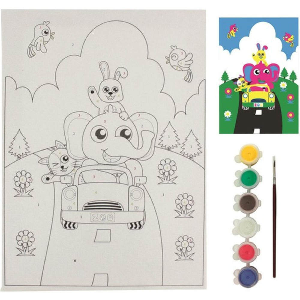 Rozitoys BTS8 Boyama Tuval Sayılı Set 25x35 Tuval Fiyatı