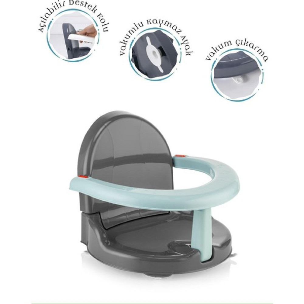 Rrival RV201 Vakum'lu Bebek Banyo ve Mama Oturağı - Mint Bebek Banyo-Tuvalet Fiyatı