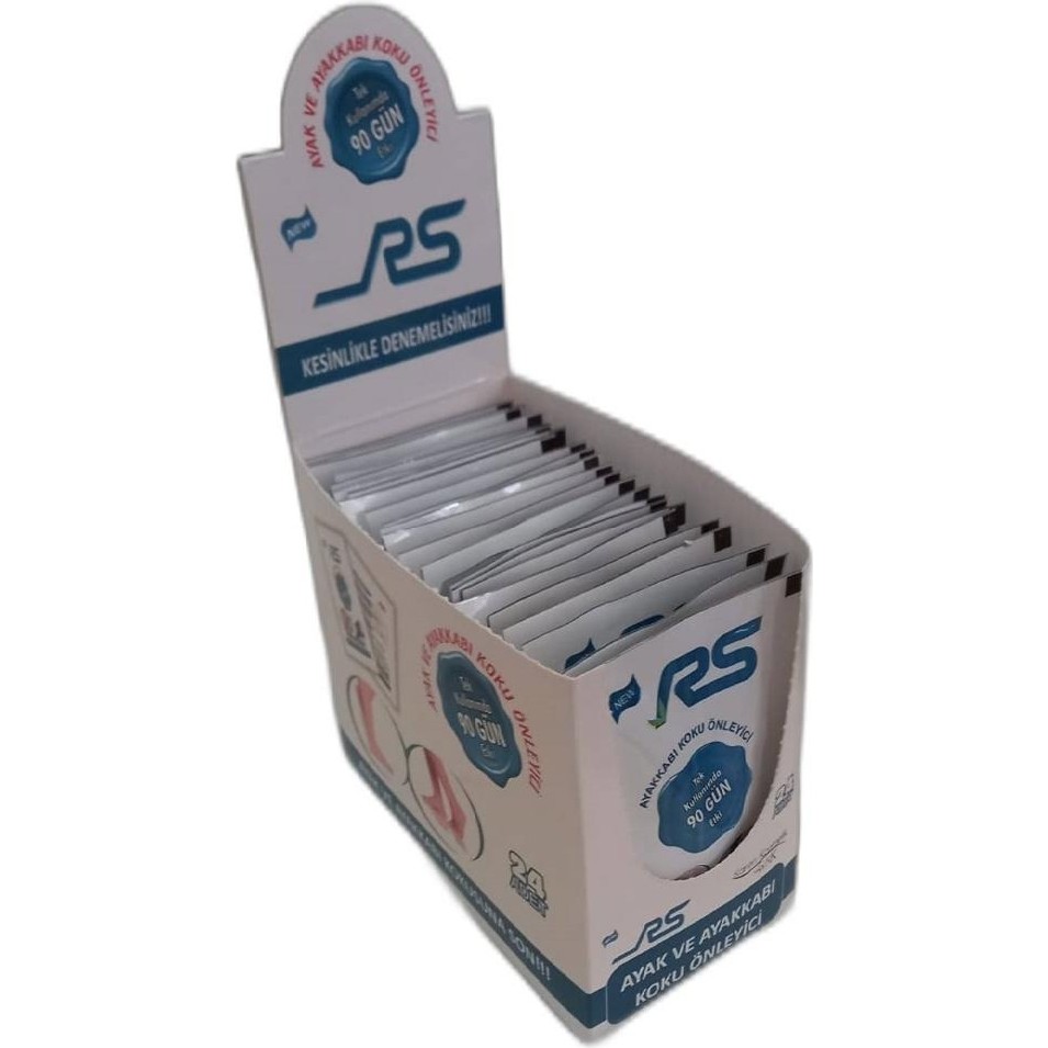Rs Ayak ve Ayakkabı Kokusu Giderici Toz 10 gr 24 Lü Stand Ayakkabılar ve Çantalar Fiyatı