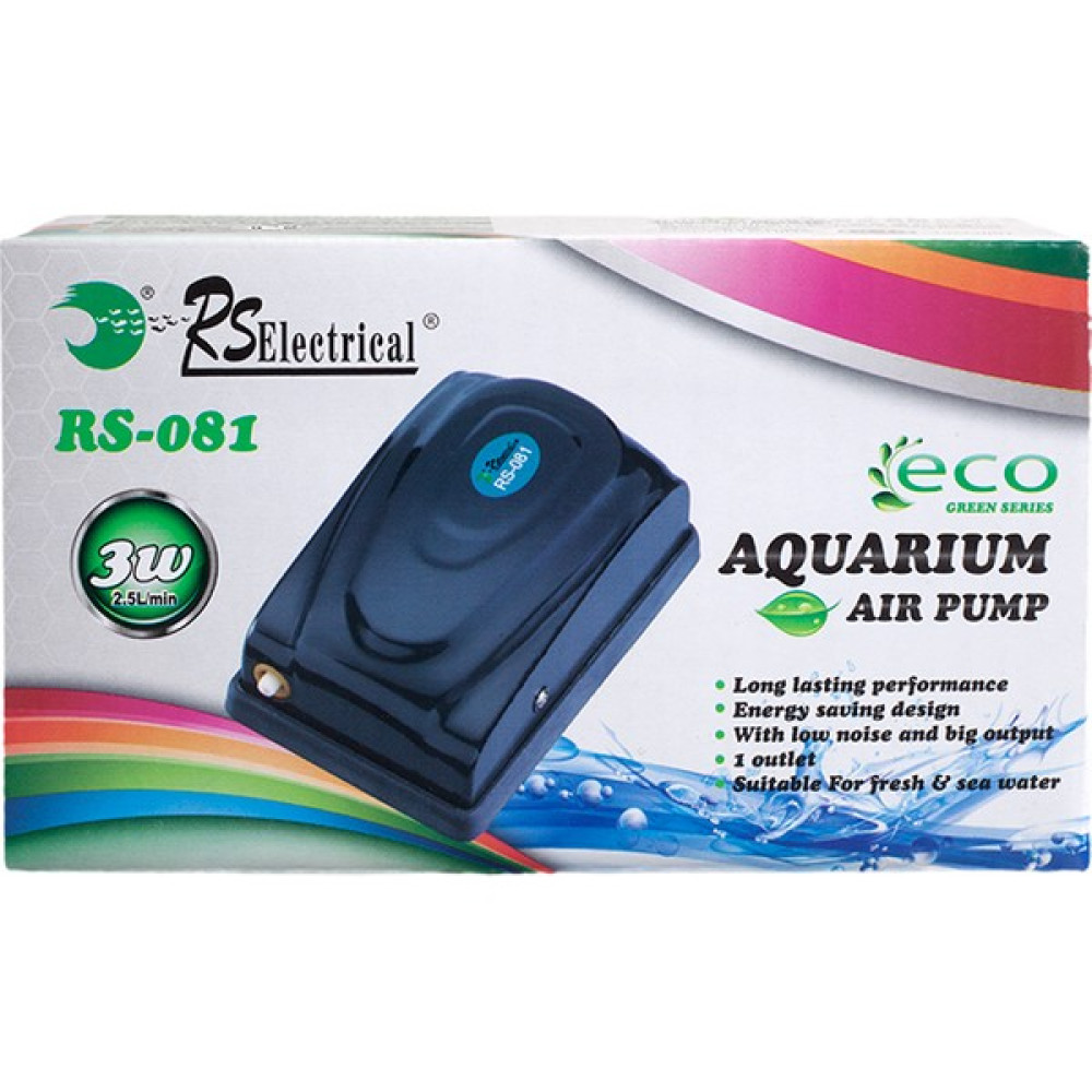 Rs Electrical RS-081 Akvaryum Hava Motoru 2,5l/min. - 3W Tek Çıkış Evcil Hayvan Ürünleri Fiyatı