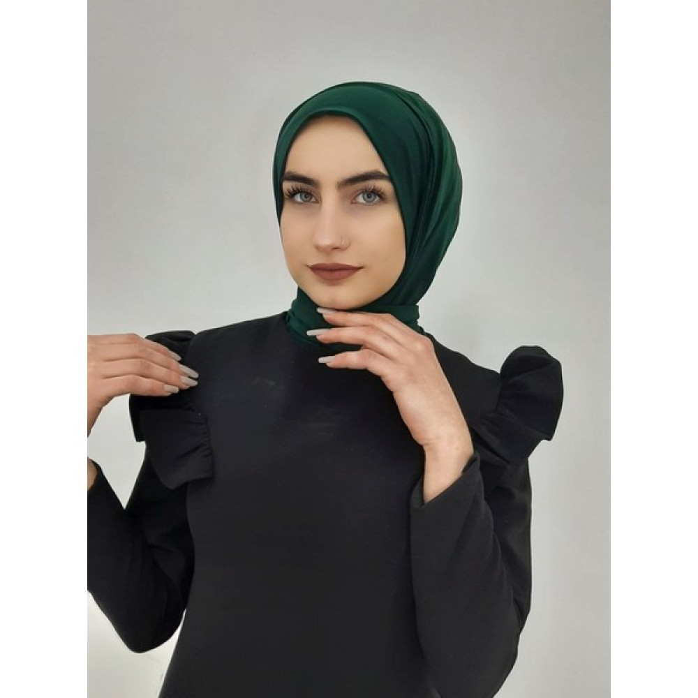 R&S Modibone Cıtcıtlı Hazır Eşarp Şal Hijap Zümrüt Renk Eşarp Fiyatı