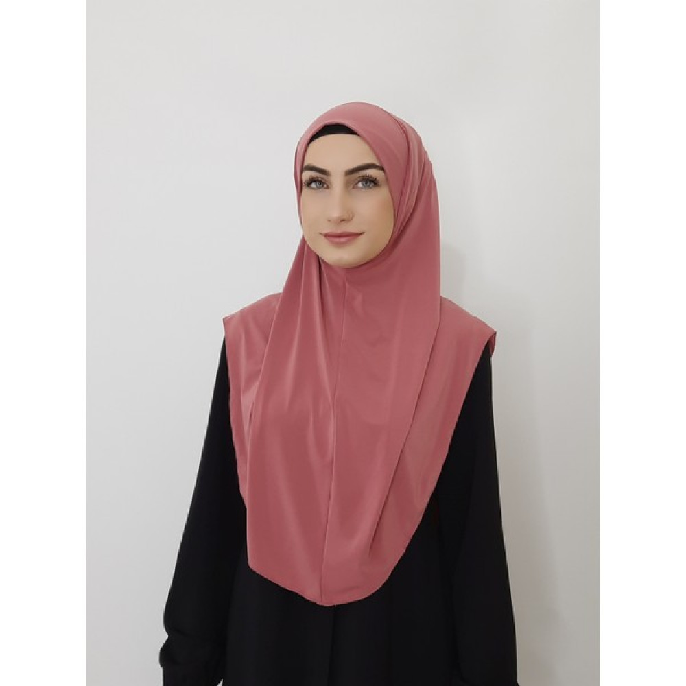 R&S Modibone Namaz Örtüsü Hazır Büyük Esarp Malezya Modeli Khimar Tek Parca Hac ve Umre Icin Gül Kurusu Eşarp Fiyatı