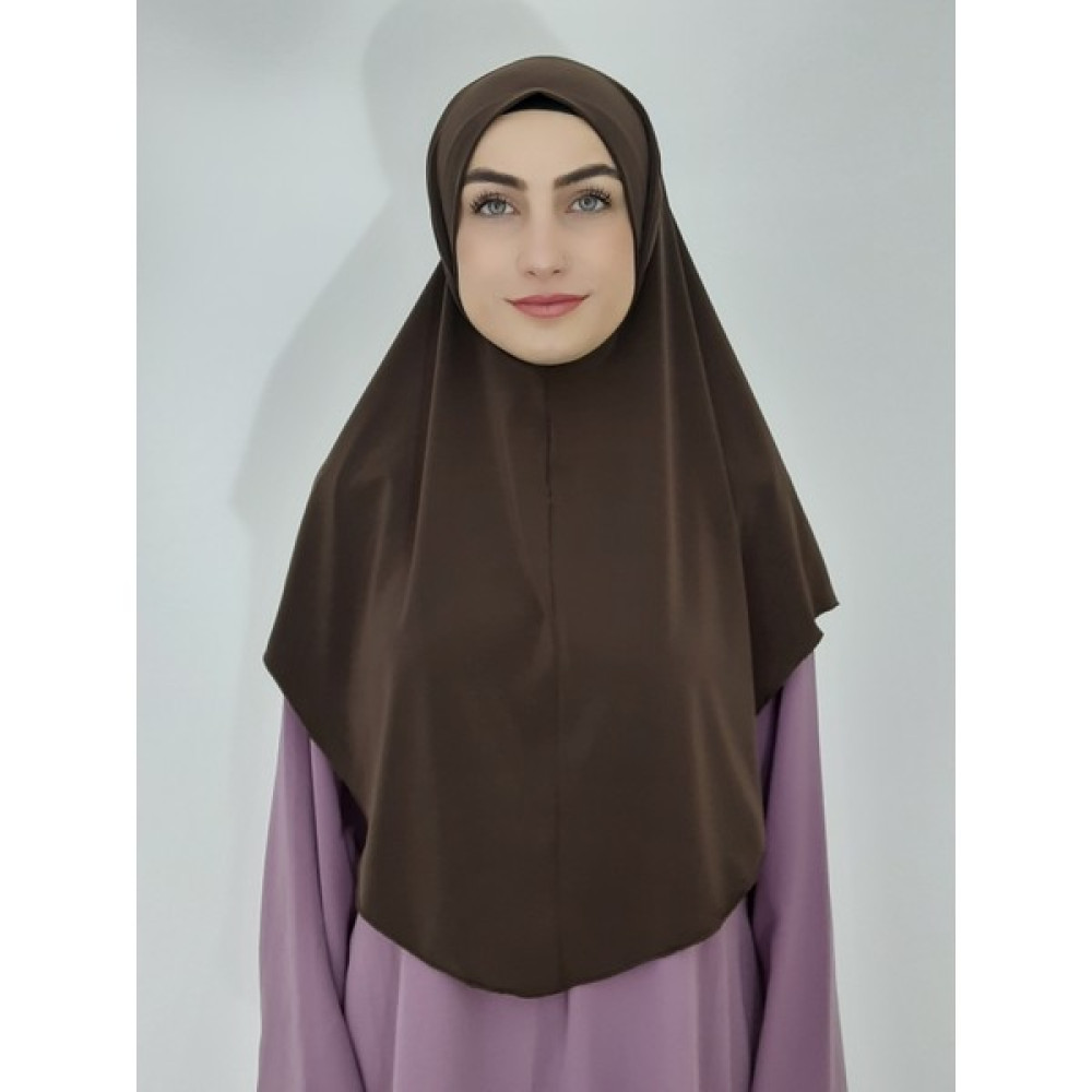 R&S Modibone Namaz Örtüsü Hazır Büyük Esarp Malezya Modeli Khimar Tek Parca Hac ve Umre Icin Kahve Eşarp Fiyatı