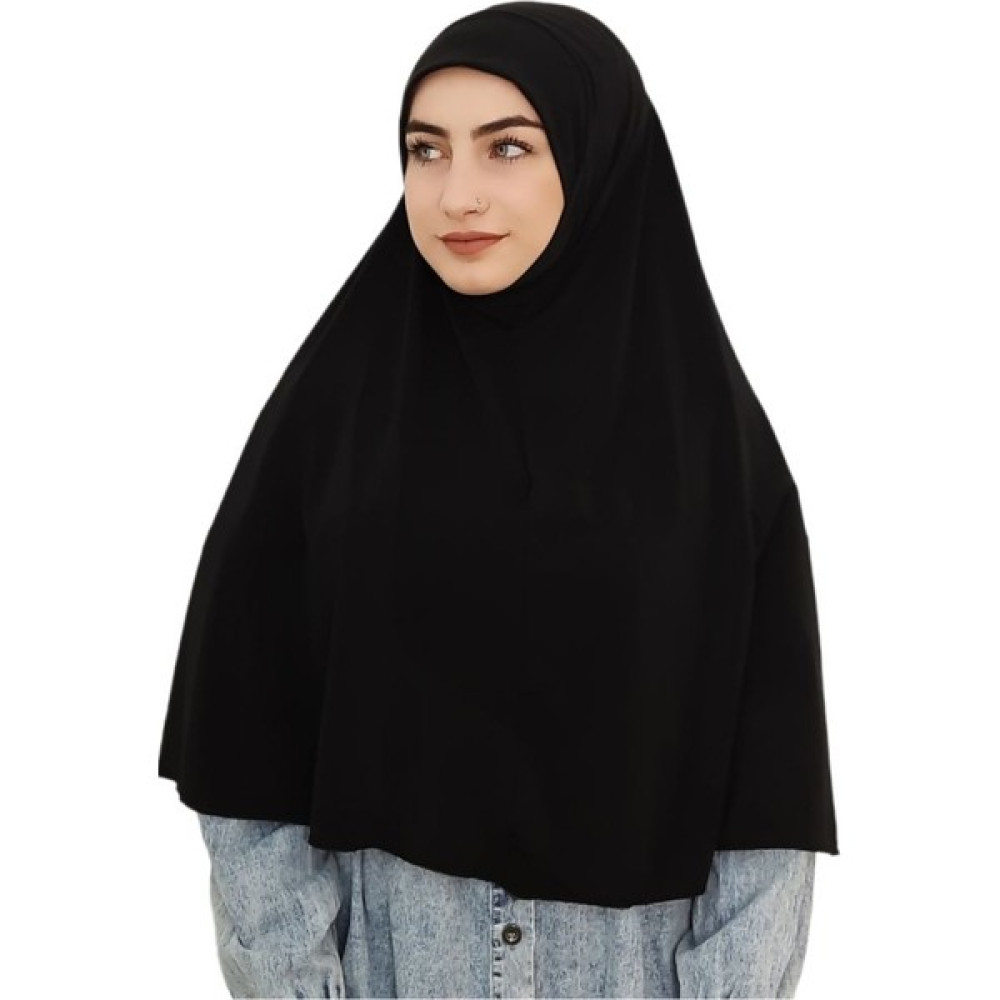 R&S Modibone Pratik Büyük Hazır Esarp Hijap Siyah Renk ( Namaz Örtüsü ) Eşarp Fiyatı