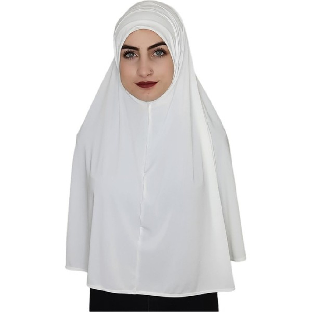R&S Modibone Tek Parca Pratik Büyük Hazır Esarp Hijap Ekru Namaz Örtüsü Eşarp Fiyatı