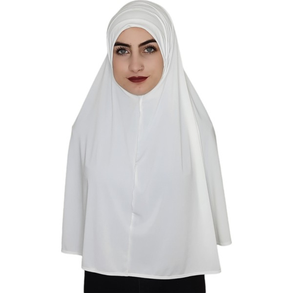 R&S Modibone Tek Parca Pratik Büyük Hazır Esarp Hijap Ekru Renk Namaz Örtüsü Eşarp Fiyatı