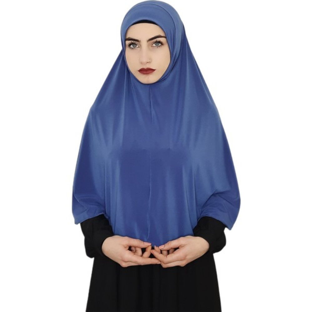 R&S Modibone Tek Parca Pratik Büyük Hazır Esarp Hijap Indigo Renk Namaz Örtüsü Eşarp Fiyatı