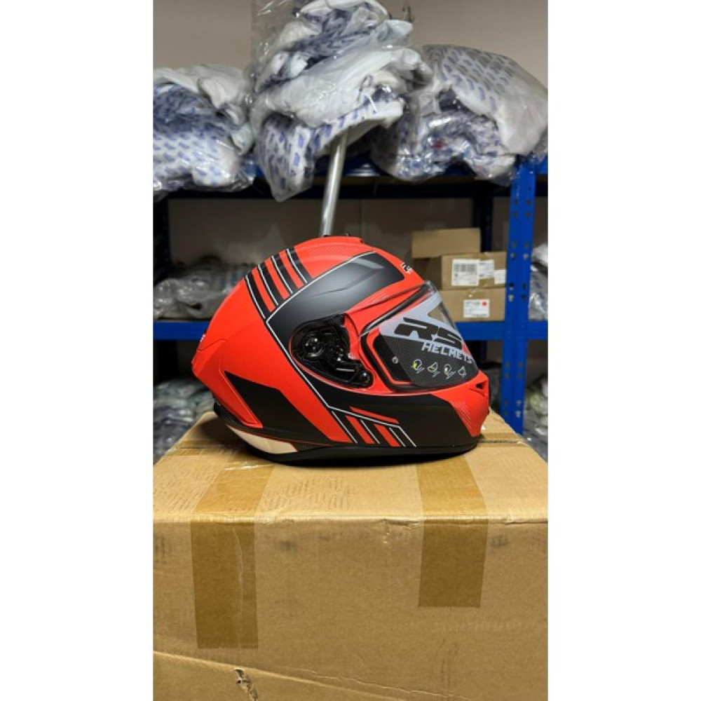 Rs2 Full Face Tam Kapalı Motosiklet Kaskı - XL - Kırmızı - Siyah Motorsiklet Kaskları Fiyatı