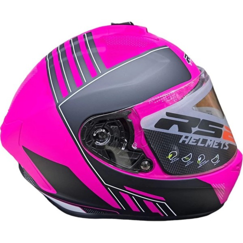 Rs2 Helmets Fullface Kask Mat Pembe - XL Motorsiklet Kaskları Fiyatı