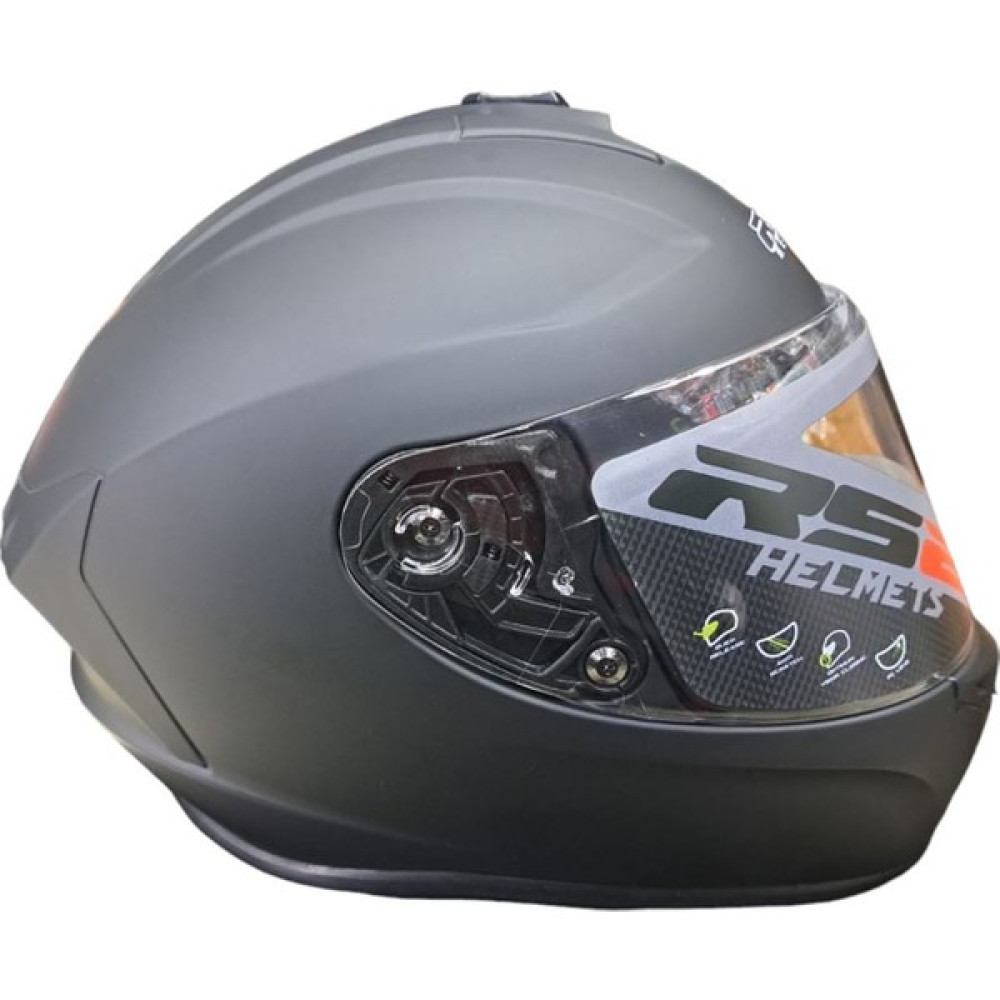 Rs2 Helmets Kapalı Kask (Mat Siyah) - L Motorsiklet Kaskları Fiyatı
