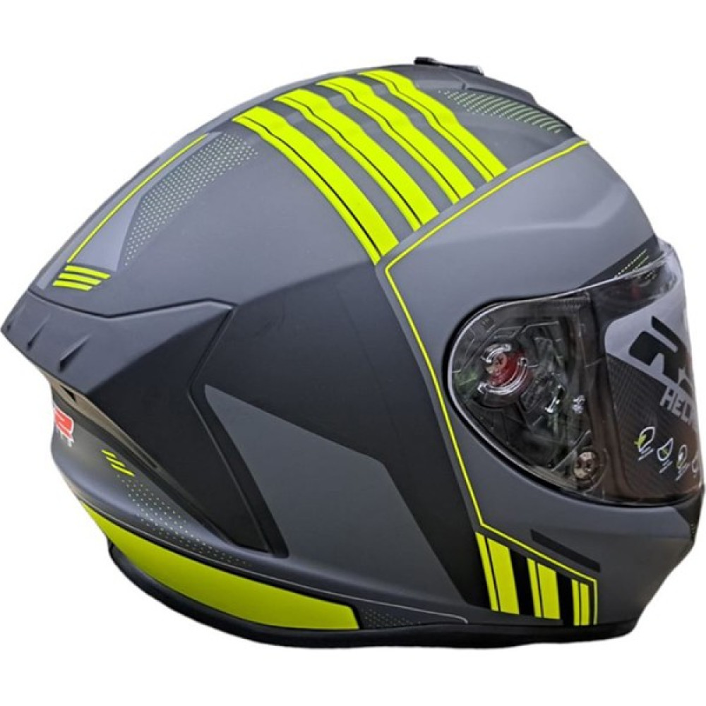 Rs2 Helmets Kapalı Kask (Mat Siyah/sarı) - L Motorsiklet Kaskları Fiyatı