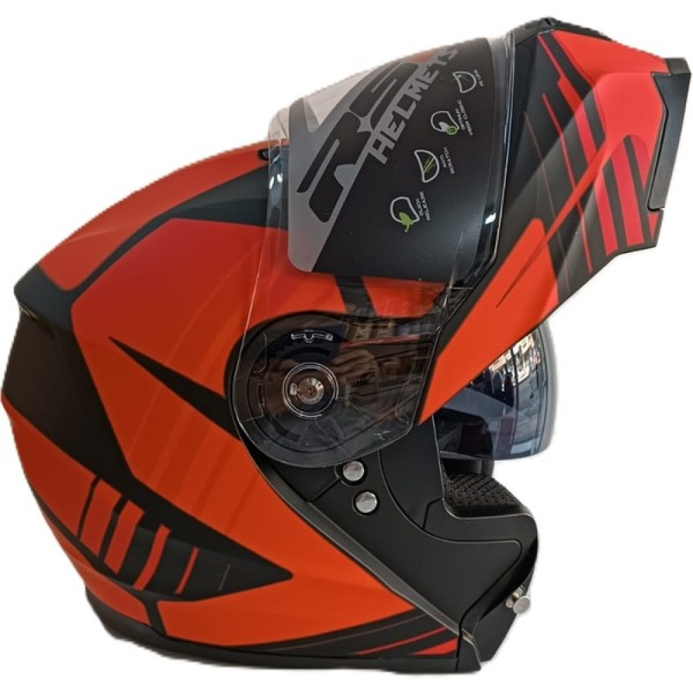 Rs2 Kask Çene Açılır Vizörlü Kırmızı-Siyah Rs2 Ece 2206 Belgeli Xl Beden Motorsiklet Kaskları Fiyatı