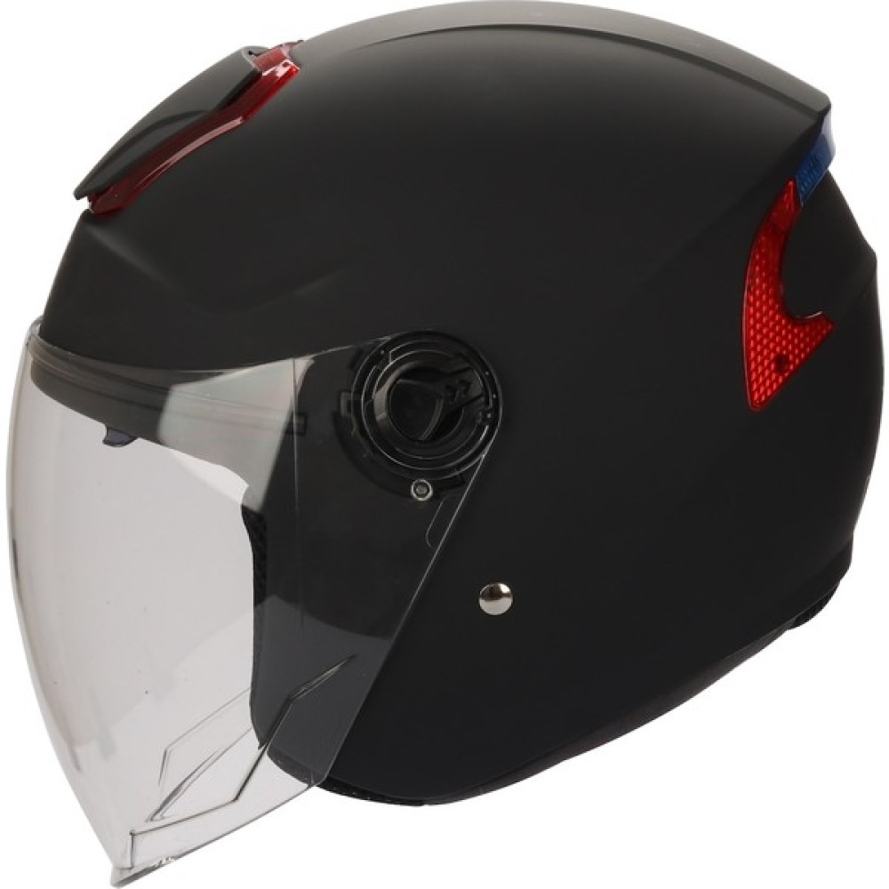 Rsv 618 Güneş Vizörlü Açık Kask (Mat Siyah) - L - Mat Siyah Motorsiklet Kaskları Fiyatı