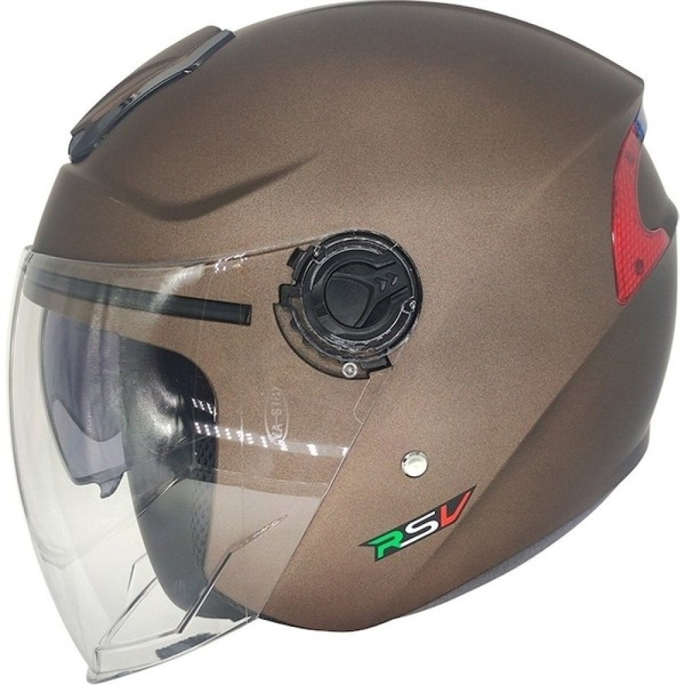 Rsv 618 Kahverengi Güneş Vizörlü Yarım Kask - M Motorsiklet Kaskları Fiyatı