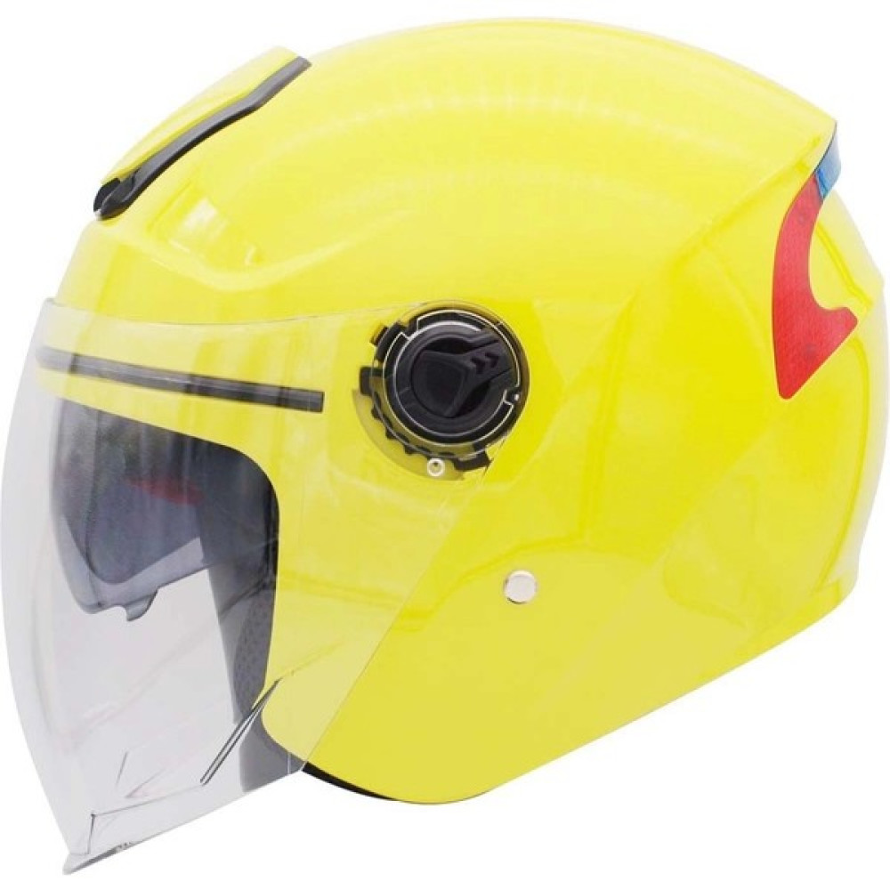 Rsv 618 Yellow Güneş Vizörlü Yarım Kask - L - Sarı Motorsiklet Kaskları Fiyatı