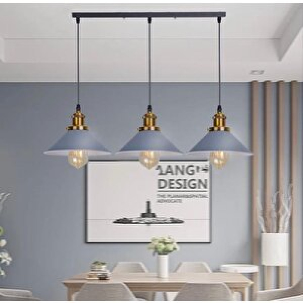 Rsylight Dylight Retro Dekoratif 3 Lü Gri Rustik Metal Sarkıt Avize 60 Cm Avize Fiyatı