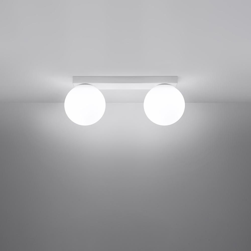 Rsylight Metal Modern Beyaz Opal Camlı Tavan Plofyoner 2 Li Tavan Avize - 0 Avize Fiyatı