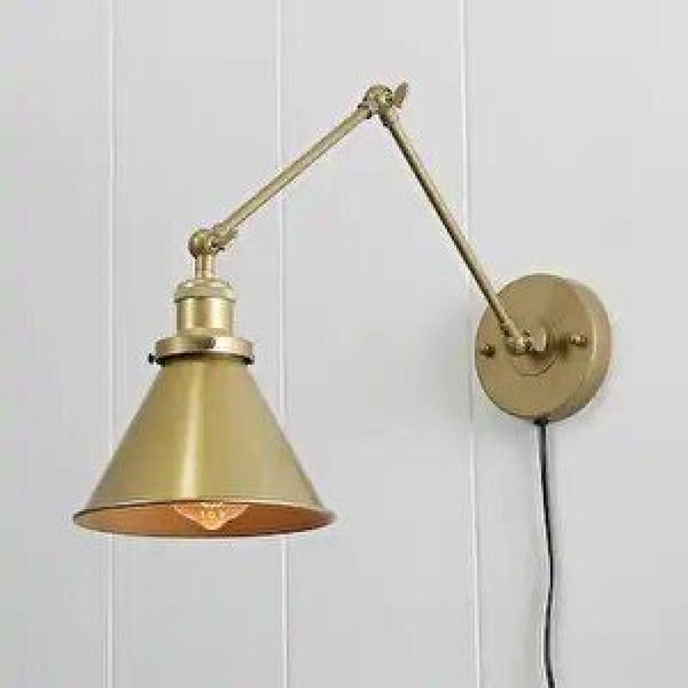 Rsylight Retro Eskitme Kaplama Kablolu Fişli Metal Mafsallı Akrobatik Dekoratif Rustik Aplik Aplikler Fiyatı