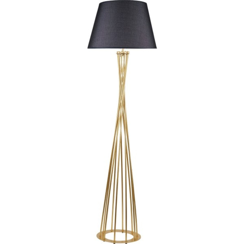 Rsylight Retro Lambader Köşe Lambası Mat Gold Siyah Başlık 45CM Başlık Lambader Fiyatı