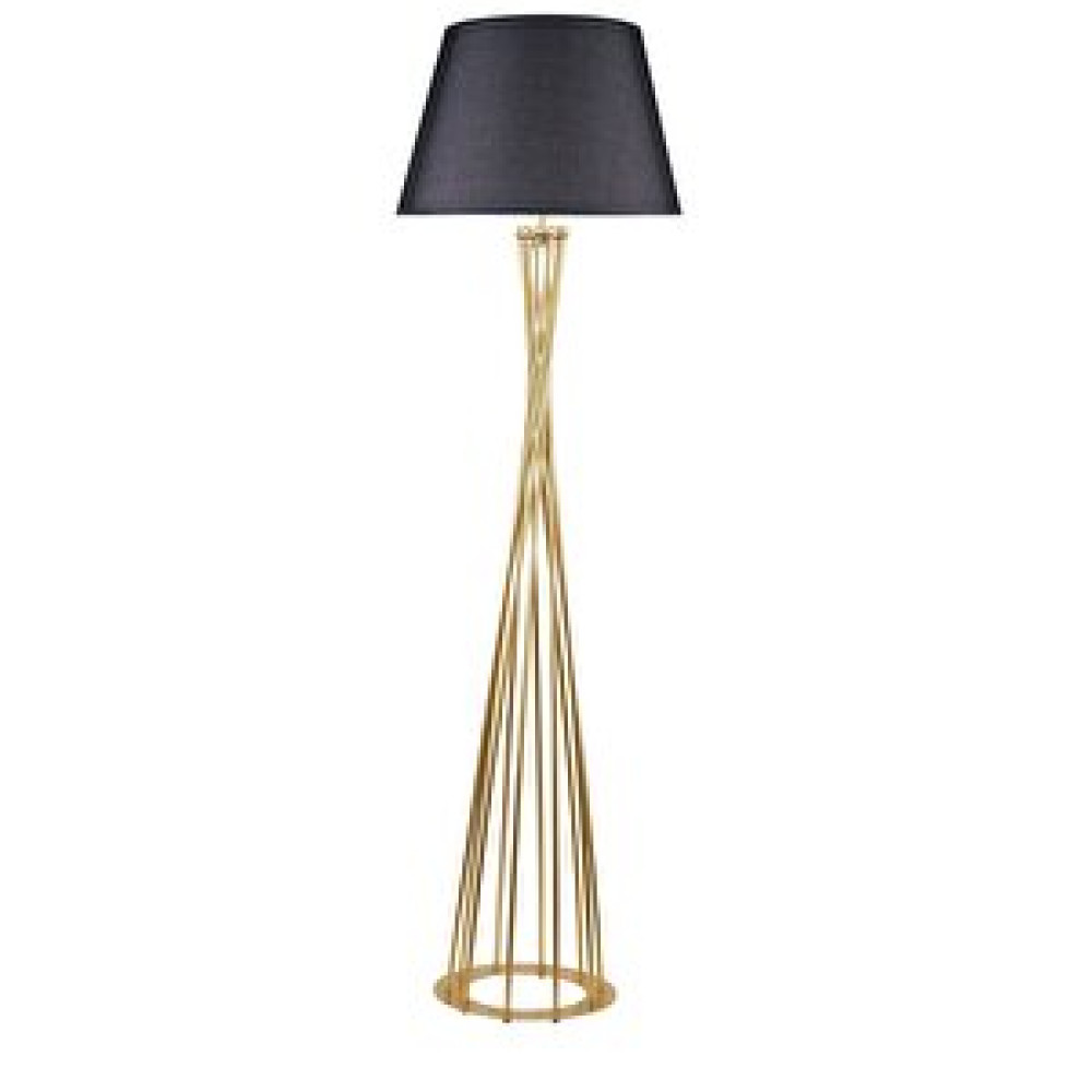 Rsylight Retro Lambader Köşe Lambası Mat Gold Siyah Başlık Başlık Lambader Fiyatı