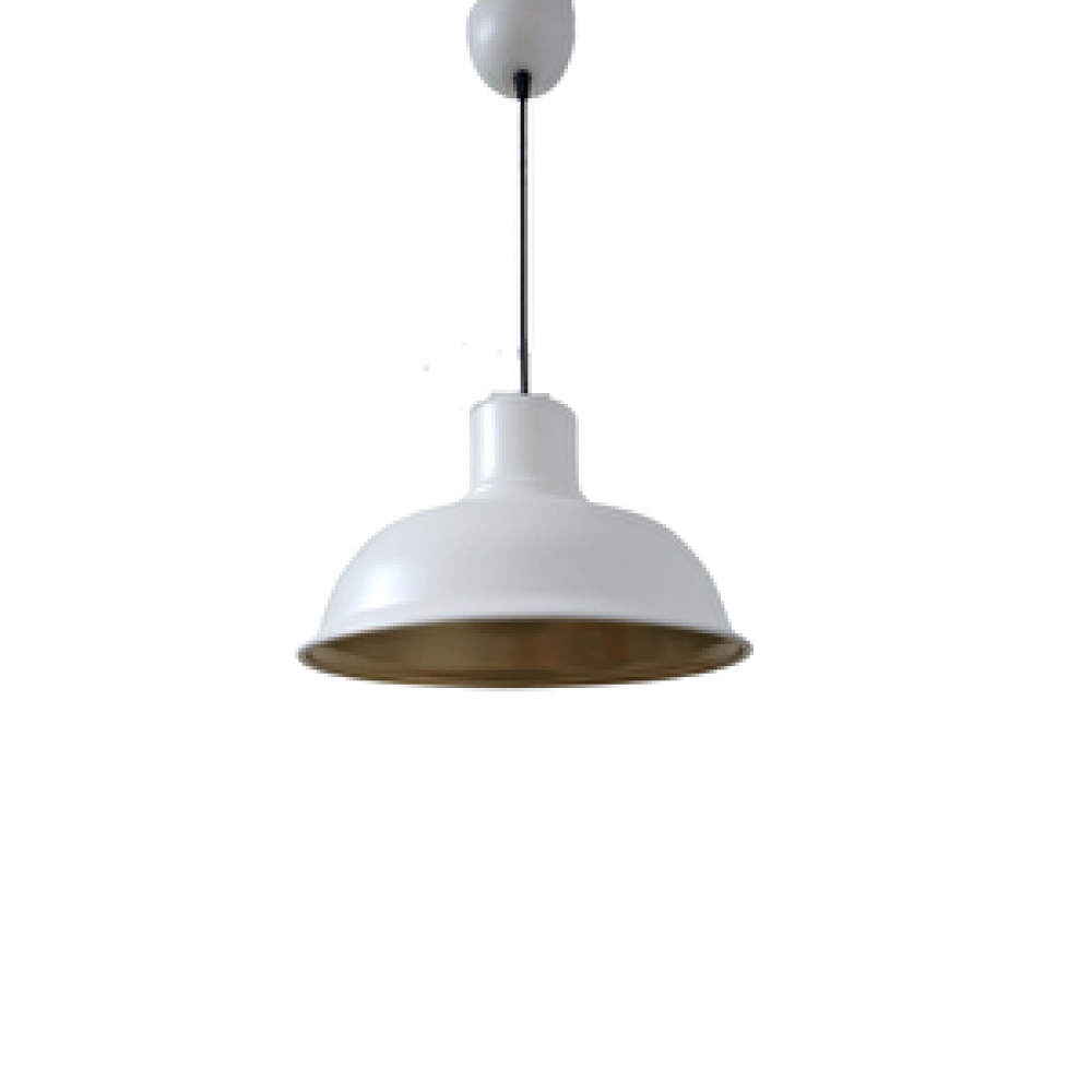Rsylight Retro Metal Beyaz Içi Gold Dekoratif Tekli Sarkıt Avize Çap:30 Cm Avize Fiyatı