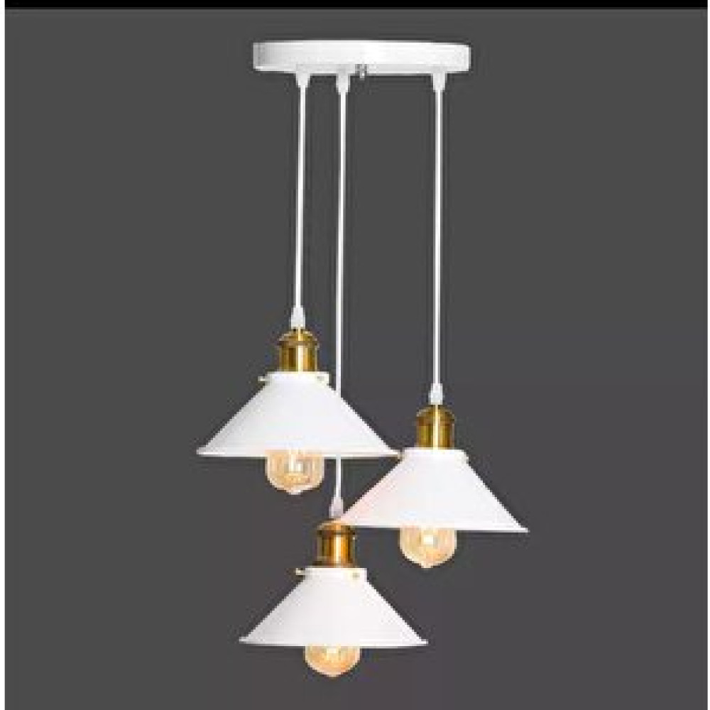 Rsylight Retro Metal Dekoratif Beyaz 3 Lü Sarkıt Avize Çap:30 Cm Avize Fiyatı