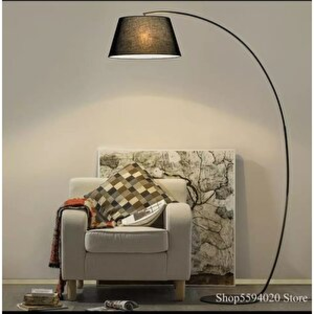 Rsylight Retro Metal Dekoratif Rustik Siyah C Kol Başlık Köşe Lambası Lambader Başlık Çap:45 Cm Lambader Fiyatı